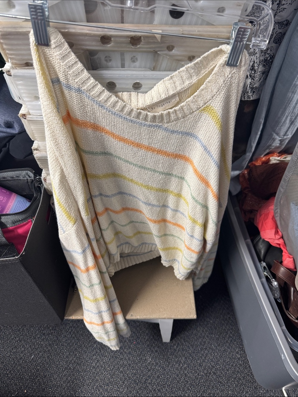 By together striped sweater L // 100213